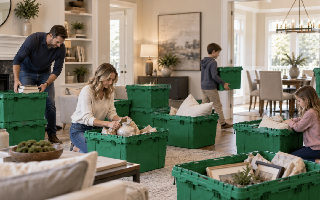 Decluttering Before You List: How Totes Help Staging